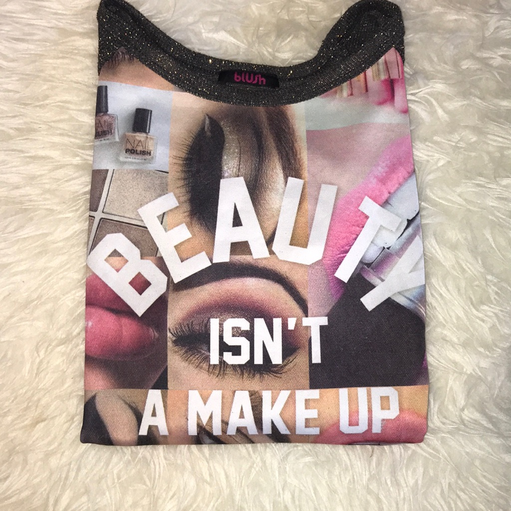 Blush Brand Beauty Isnt A Make Up Longsleeveshirt